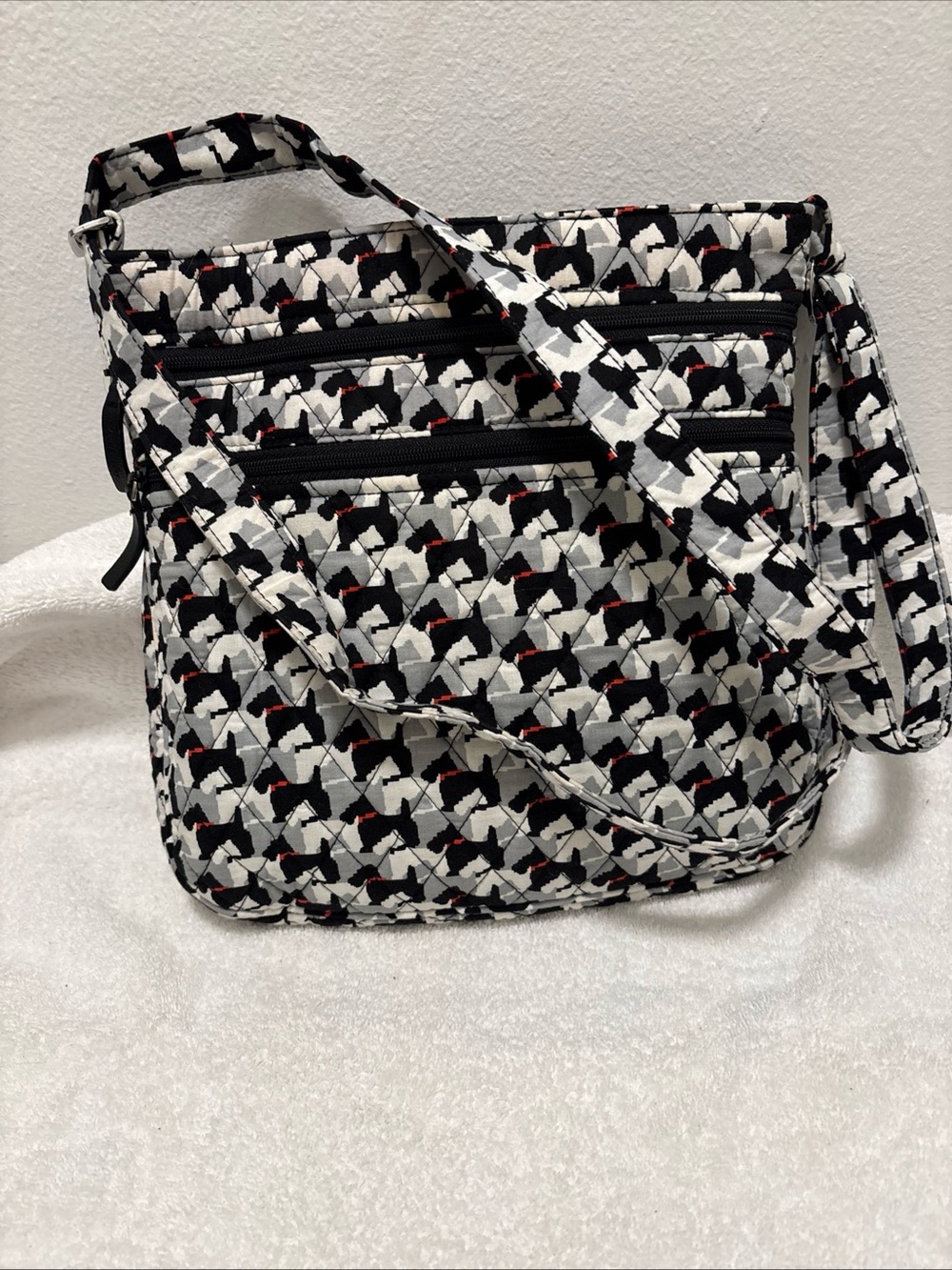 Vera Bradley Scottie Hipster Quilted Crossbody Bag